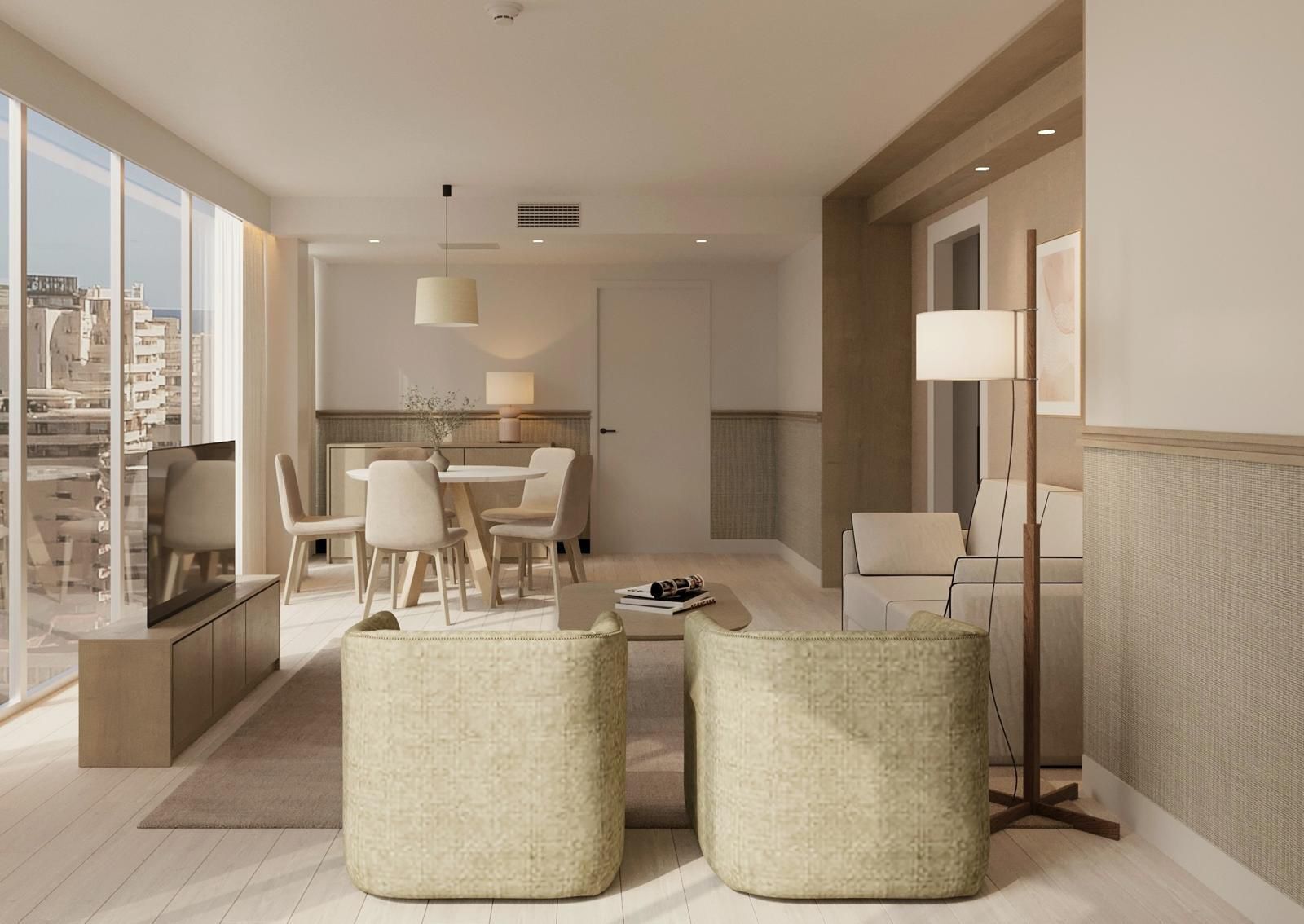 Televisión, mesa de ping pong