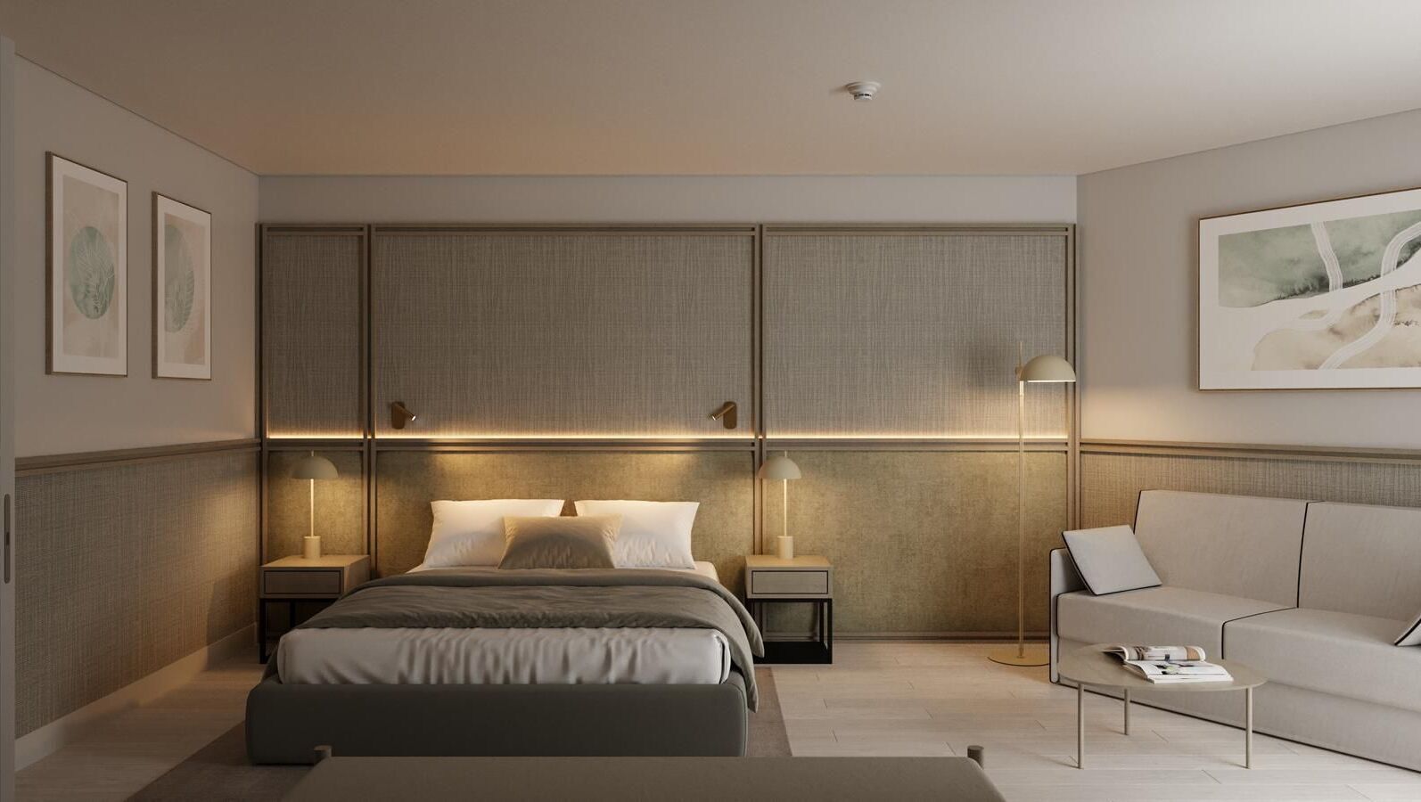 1 habitación, minibar, caja de seguridad en la habitación y escritorio 