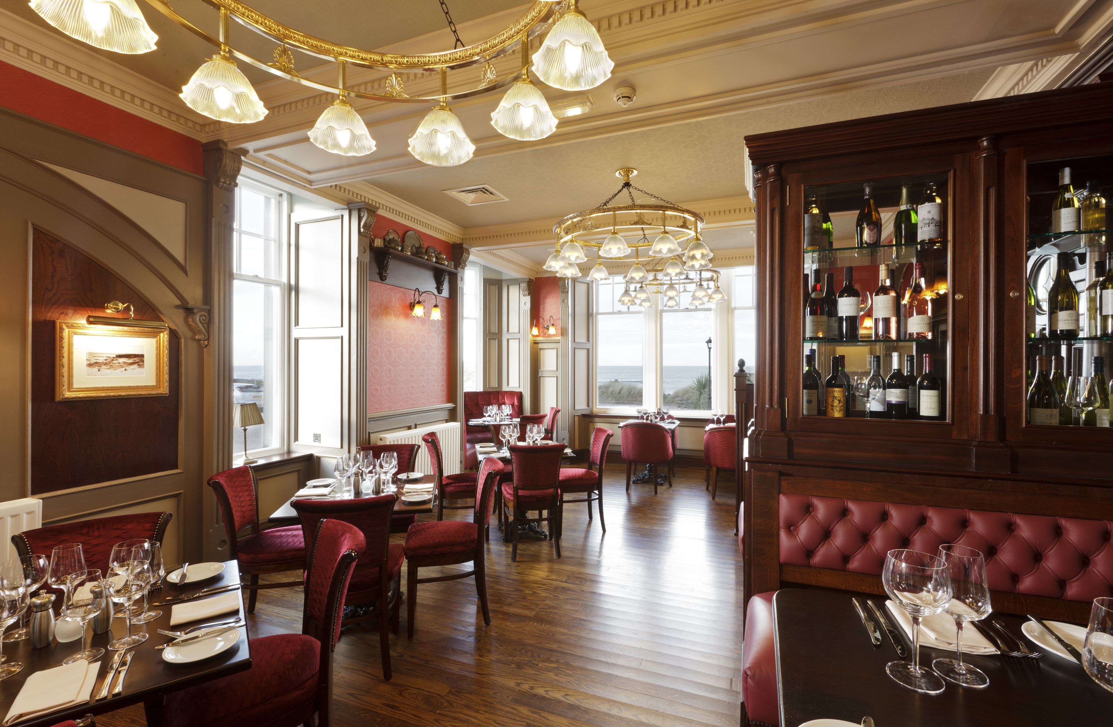 lunch and dinner served, sea views