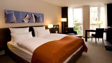 Premium bedding, Select Comfort beds, in-room safe, desk