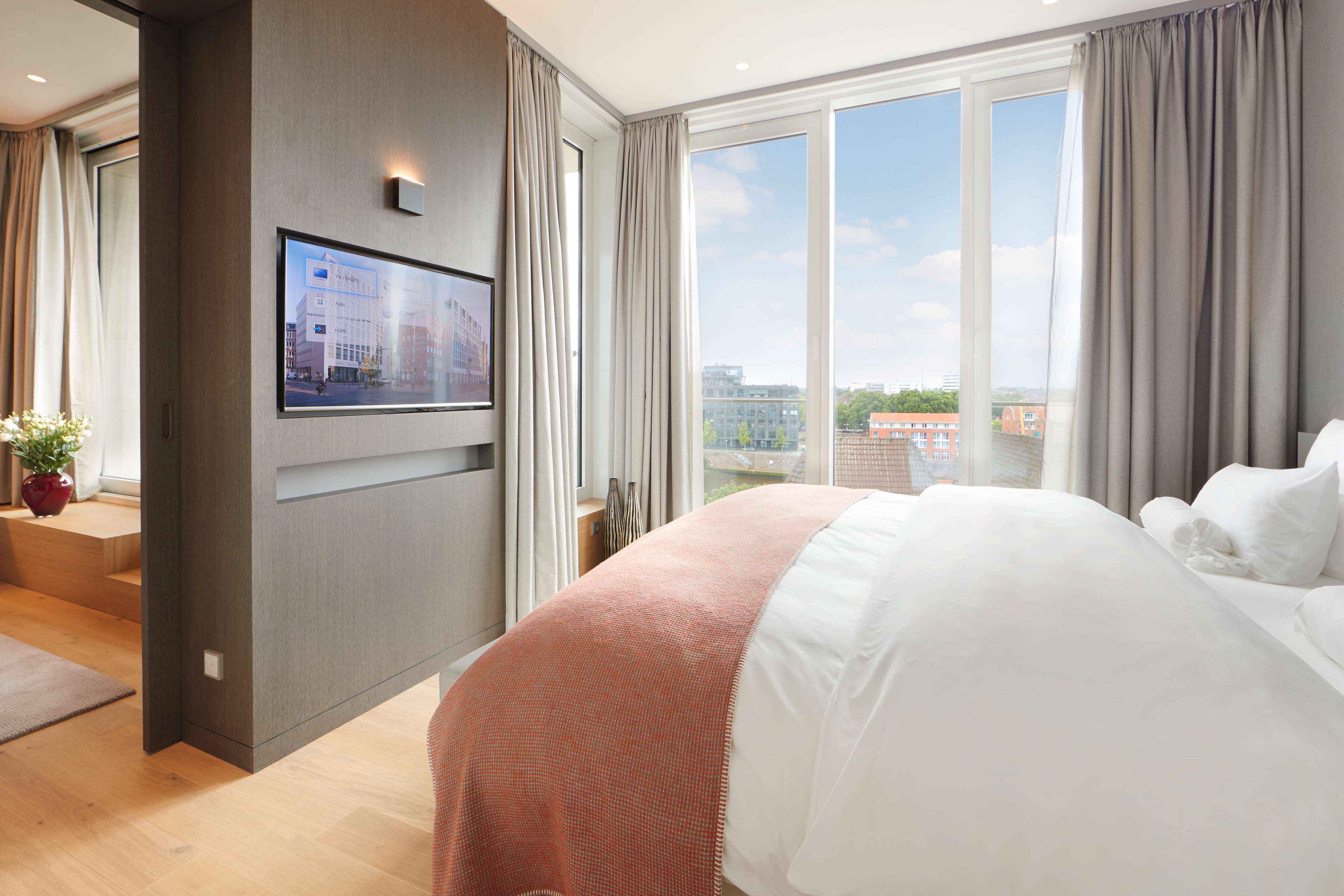suite, balcony | premium bedding, select comfort beds, in-room safe, desk