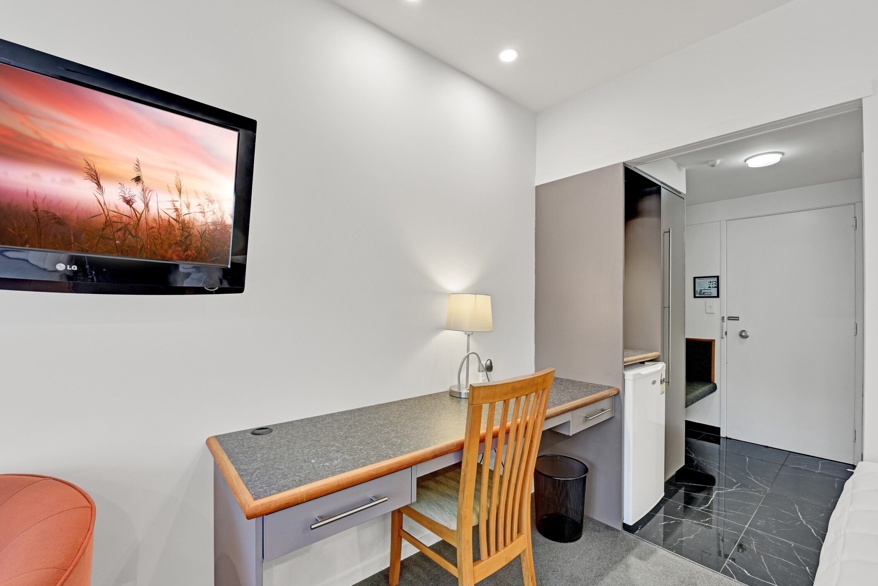 studio, kitchen | living area | 40-inch lcd tv with satellite channels, tv