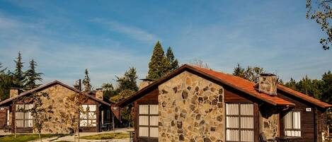 Cabin, 1 Bedroom, Garden Area | Blackout curtains, soundproofing, free WiFi, bed sheets