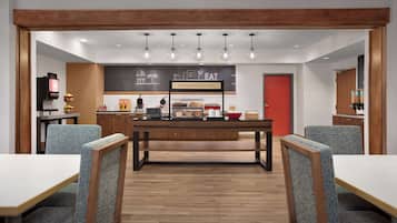 Free daily self-serve breakfast