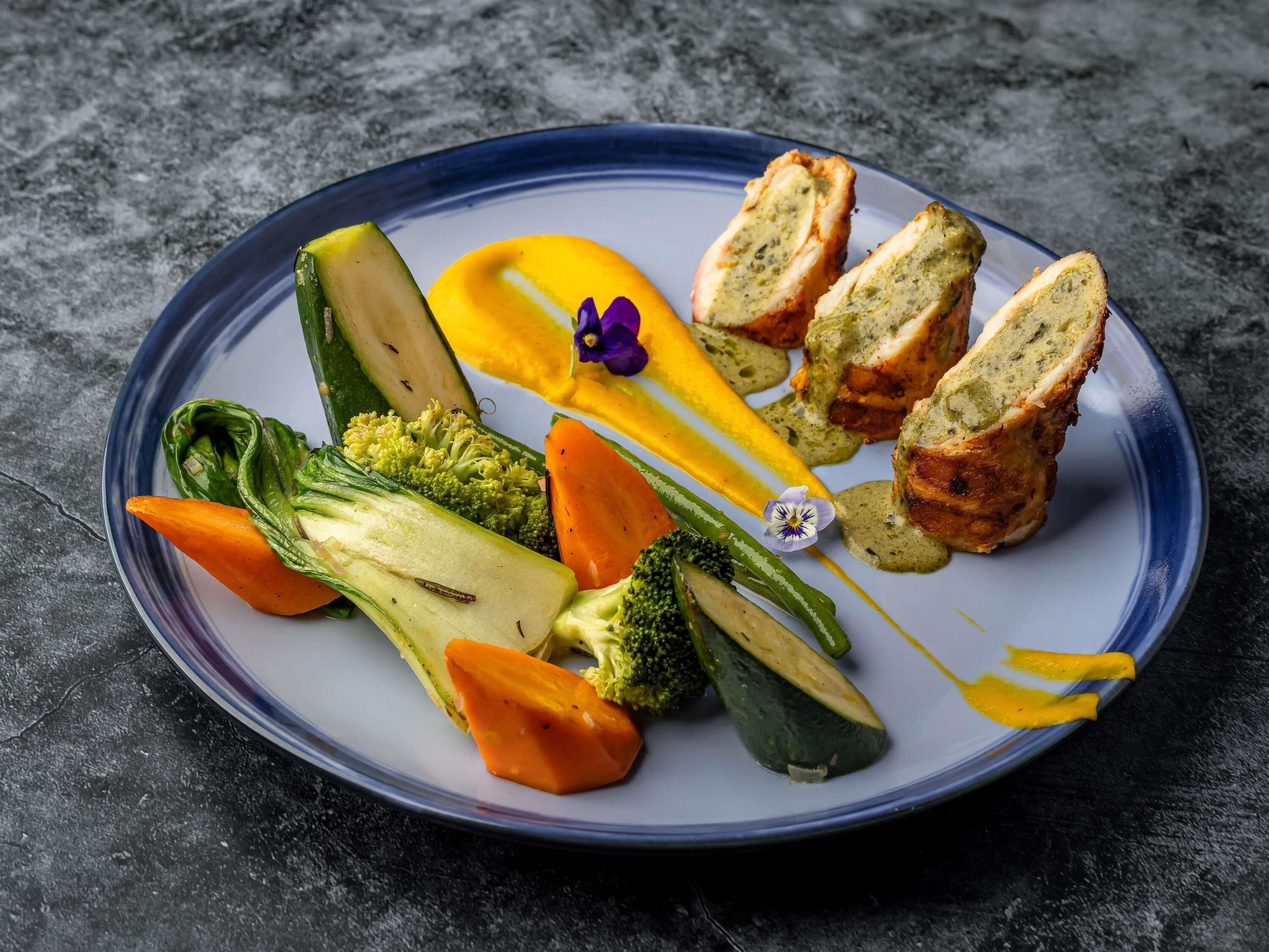 Frokost, lunsj og middag serveres