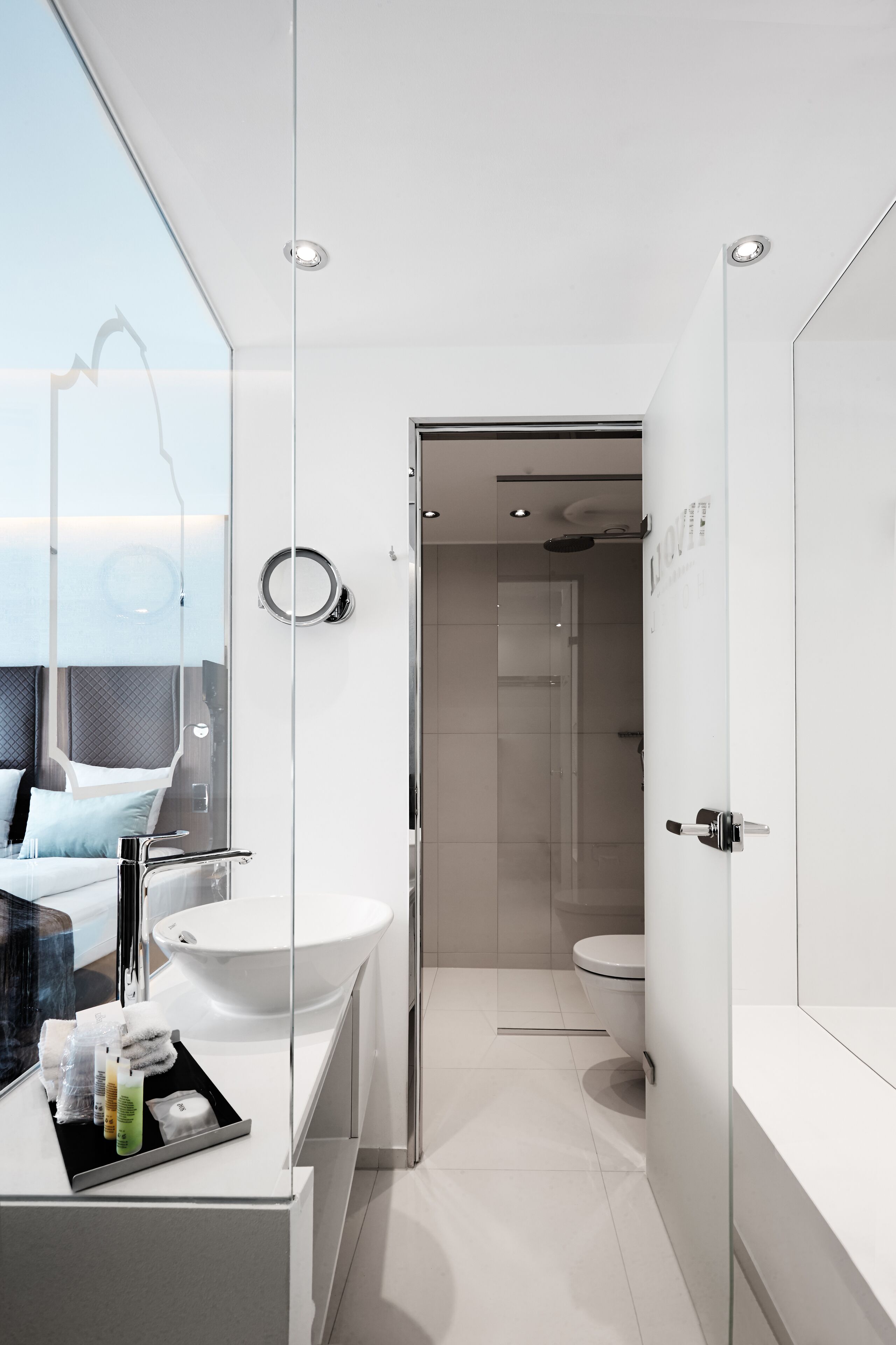 free toiletries, hair dryer, towels, soap