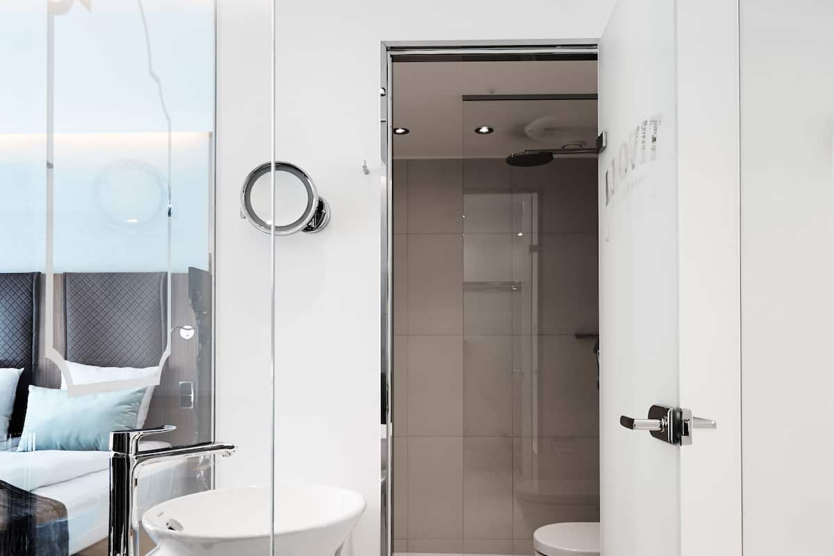 free toiletries, hair dryer, towels, soap