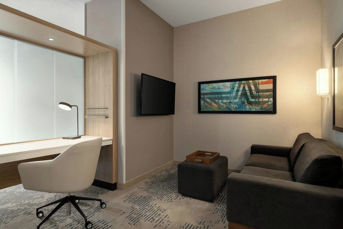 Ropa de cama hipoalergénica, camas con pillow-top y escritorio