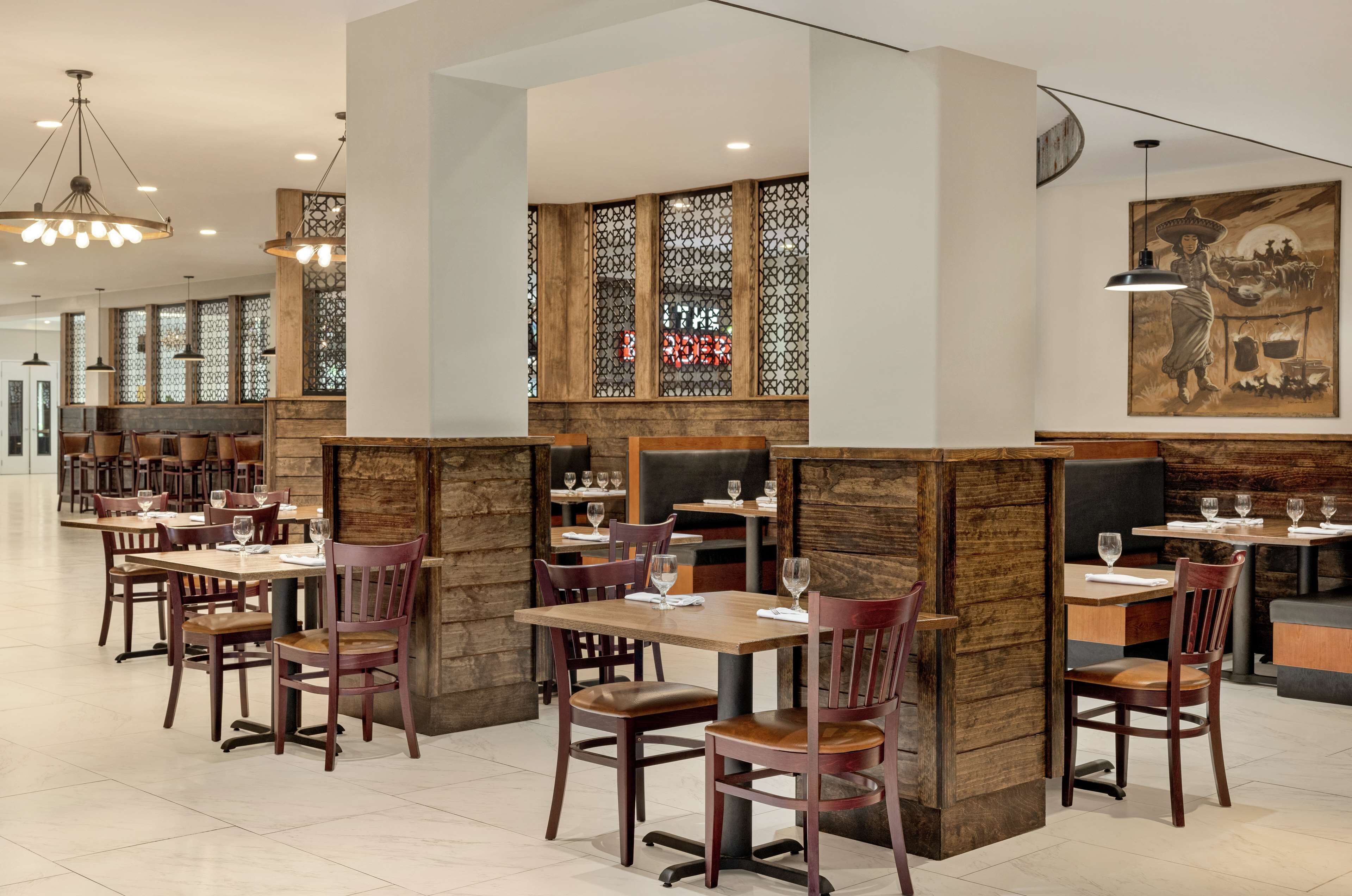 breakfast, lunch and dinner served