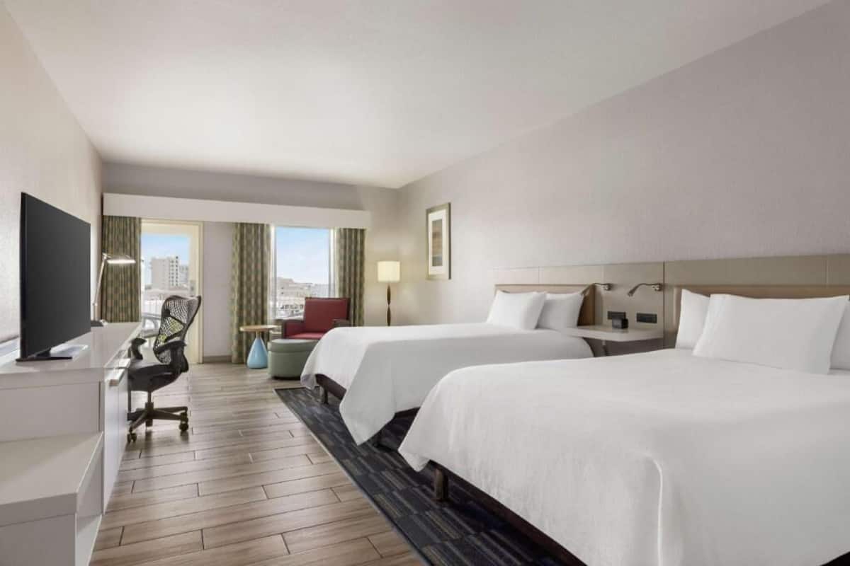 In-room safe, desk, laptop workspace, iron/ironing board