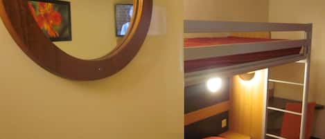 Standard Room, Multiple Beds (1 Double and 1 Single bed) | Desk, soundproofing, free WiFi, bed sheets