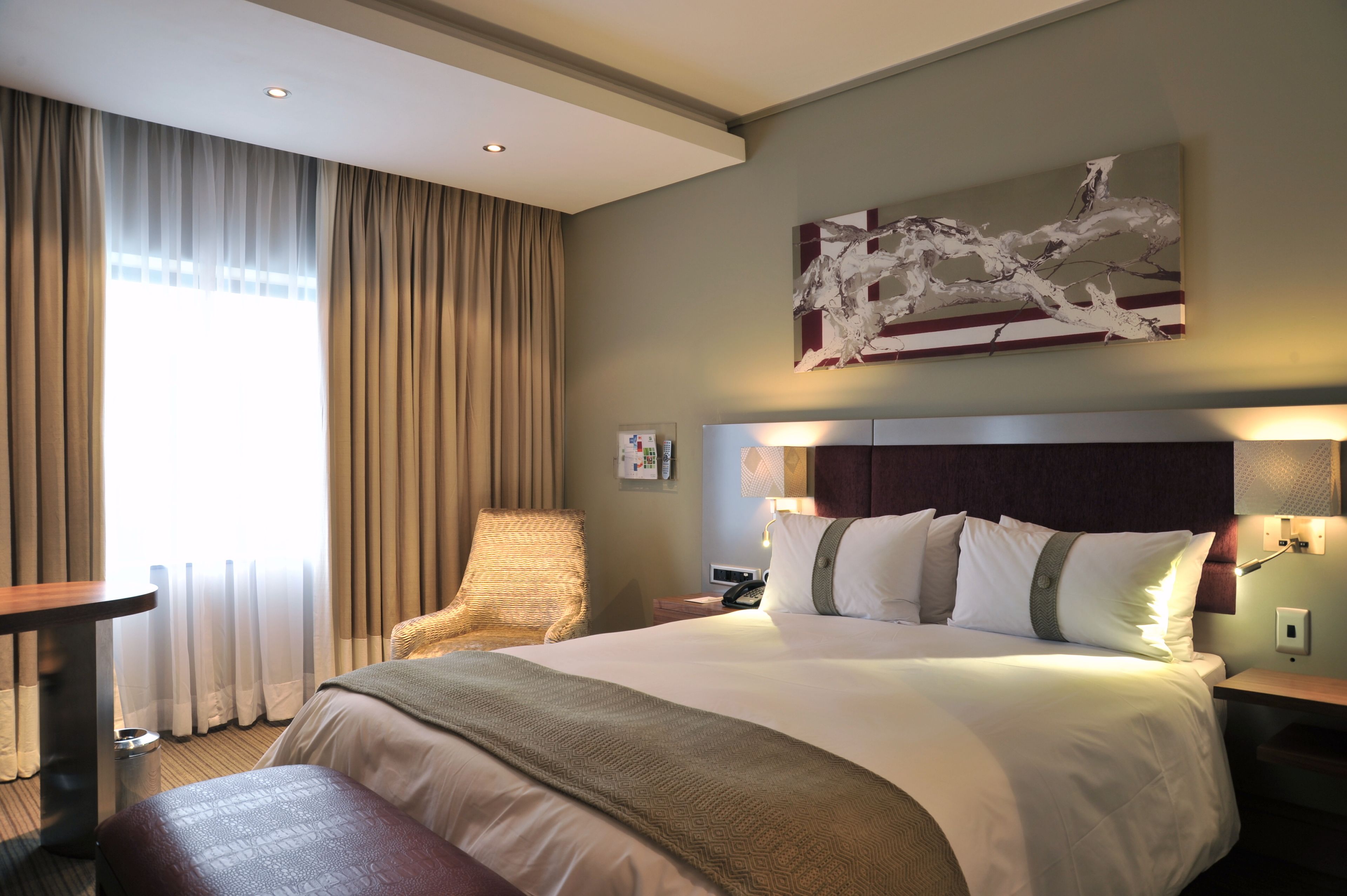 Premium bedding, in-room safe, desk, soundproofing