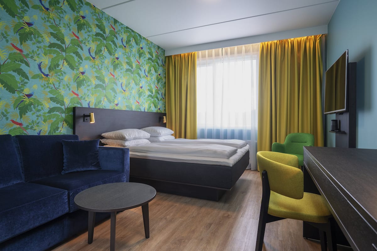 Minibar, in-room safe, desk, laptop workspace