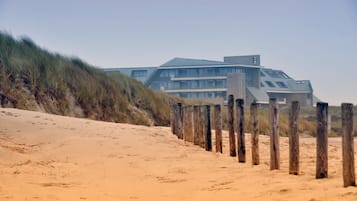 Perto da praia, toalhas de praia 