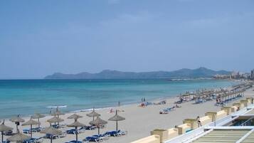 On the beach, beach bar