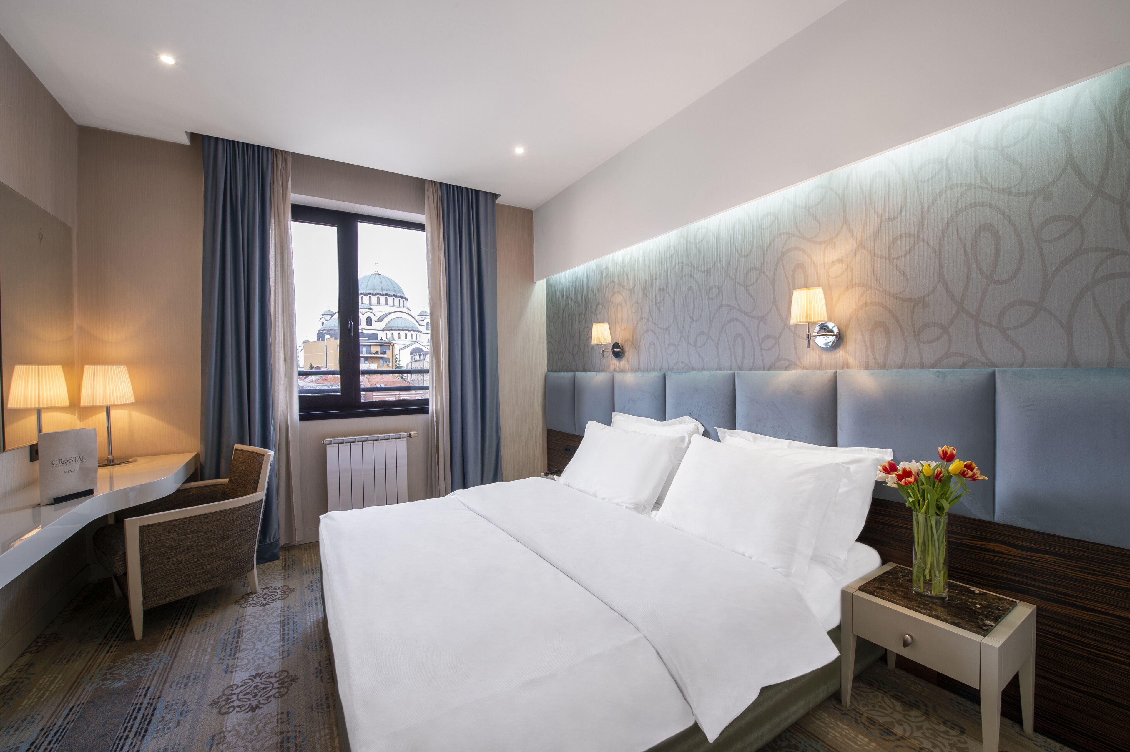 Hypo-allergenic bedding, minibar, in-room safe, individually decorated