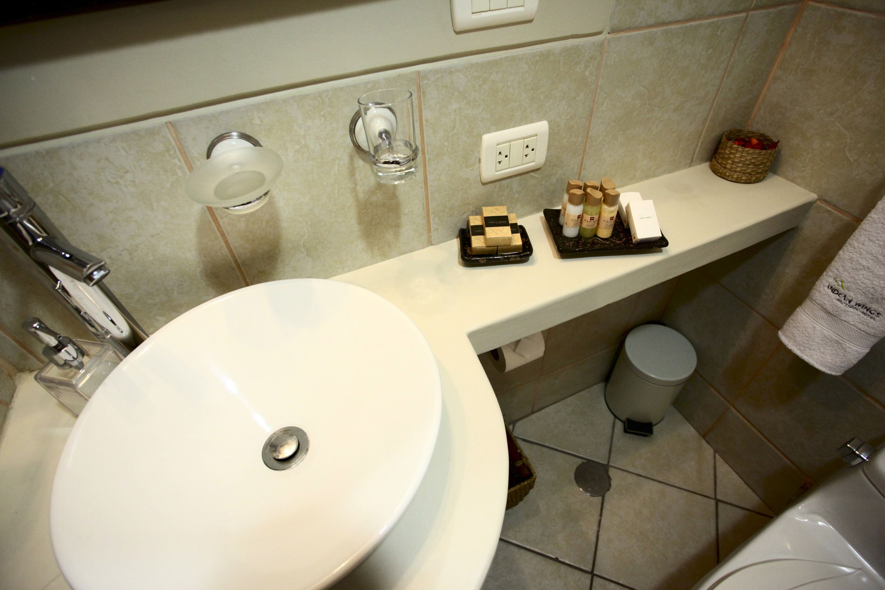 superior triple room | bathroom | shower, rainfall showerhead, free toiletries, hair dryer