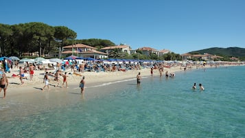 Vlak bij het strand