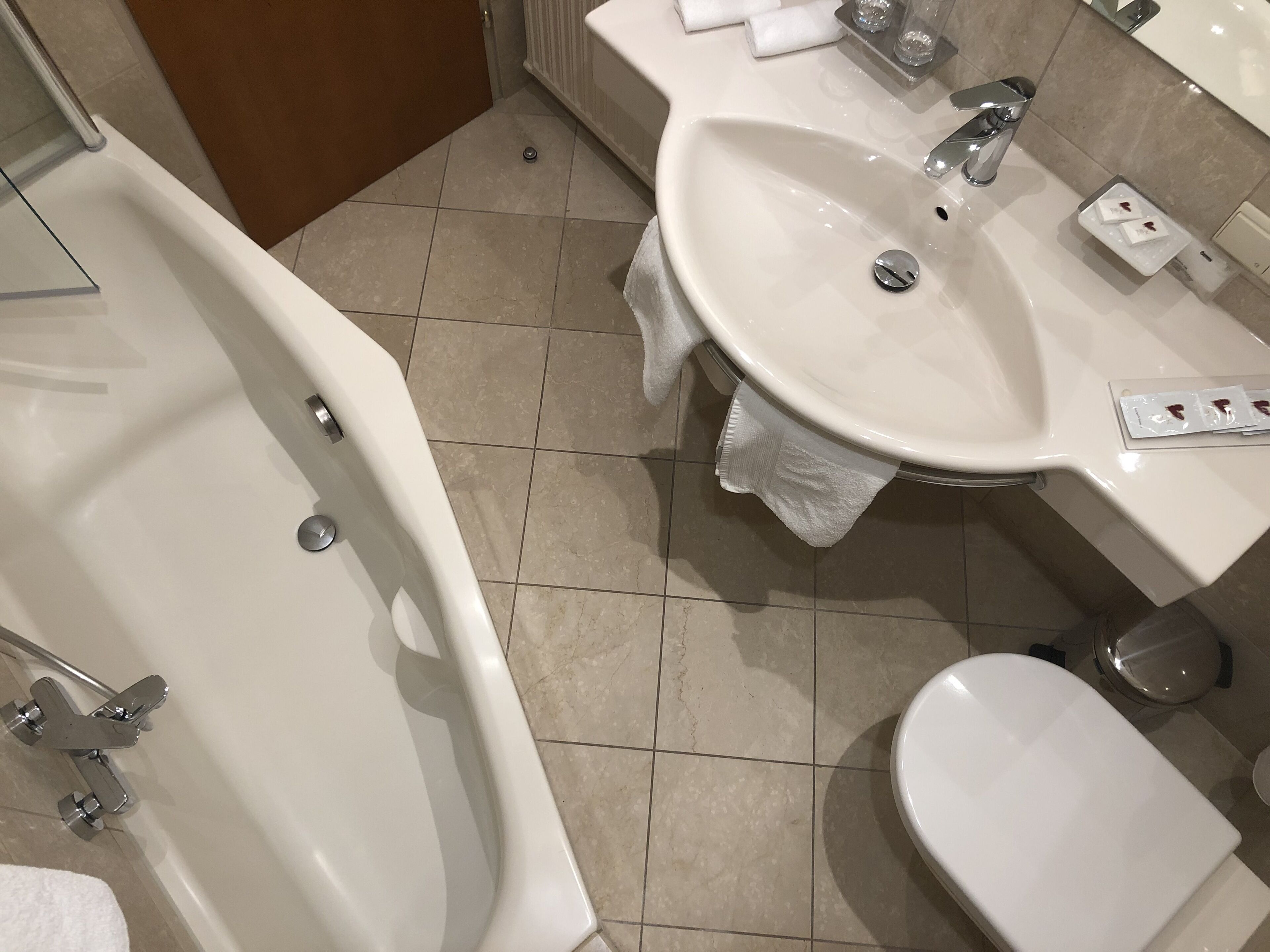 double room | bathroom | eco-friendly toiletries, hair dryer, slippers, towels