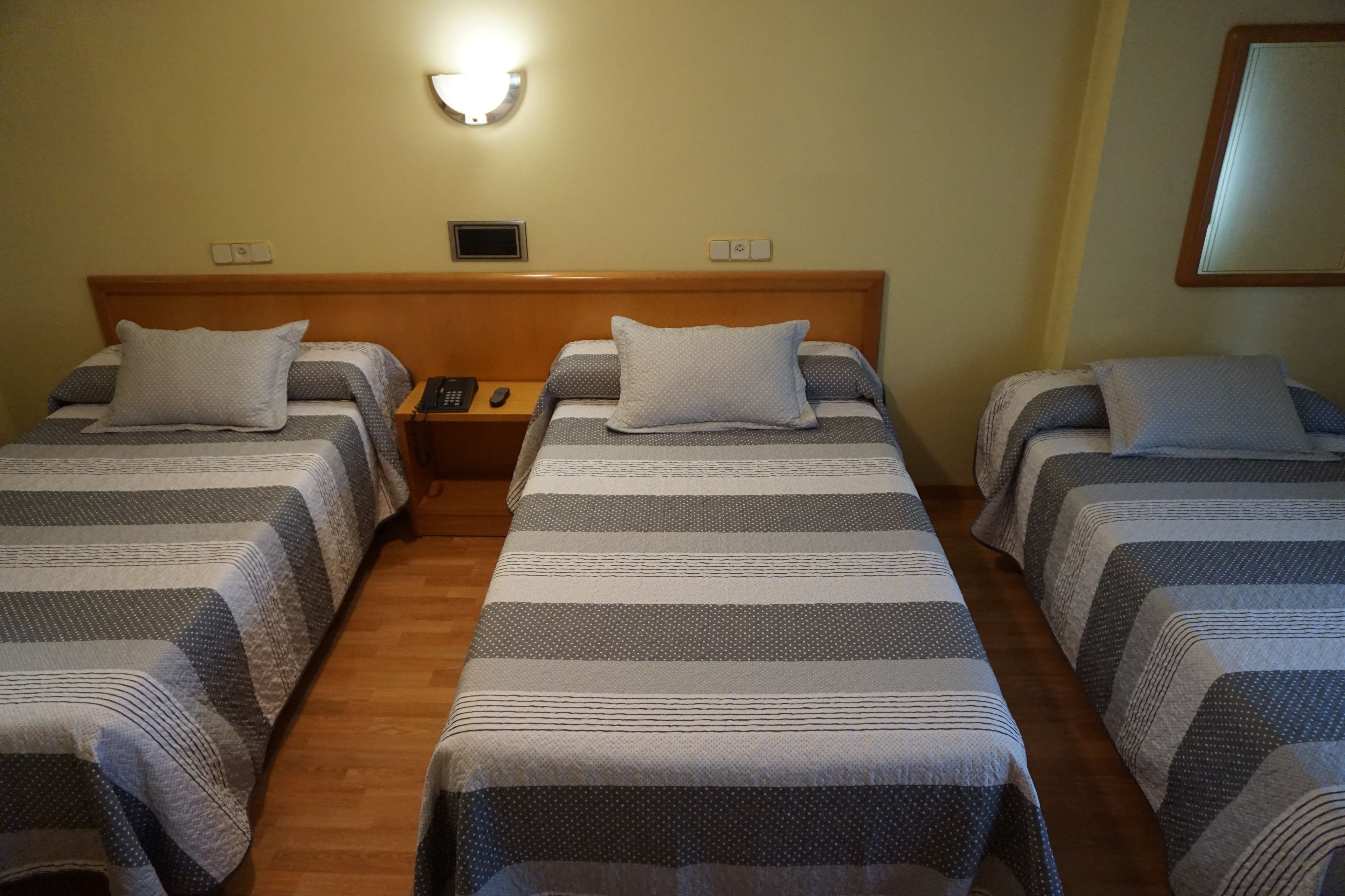 basic triple room, 3 single beds | frette italian sheets, premium bedding, tempur-pedic beds, minibar