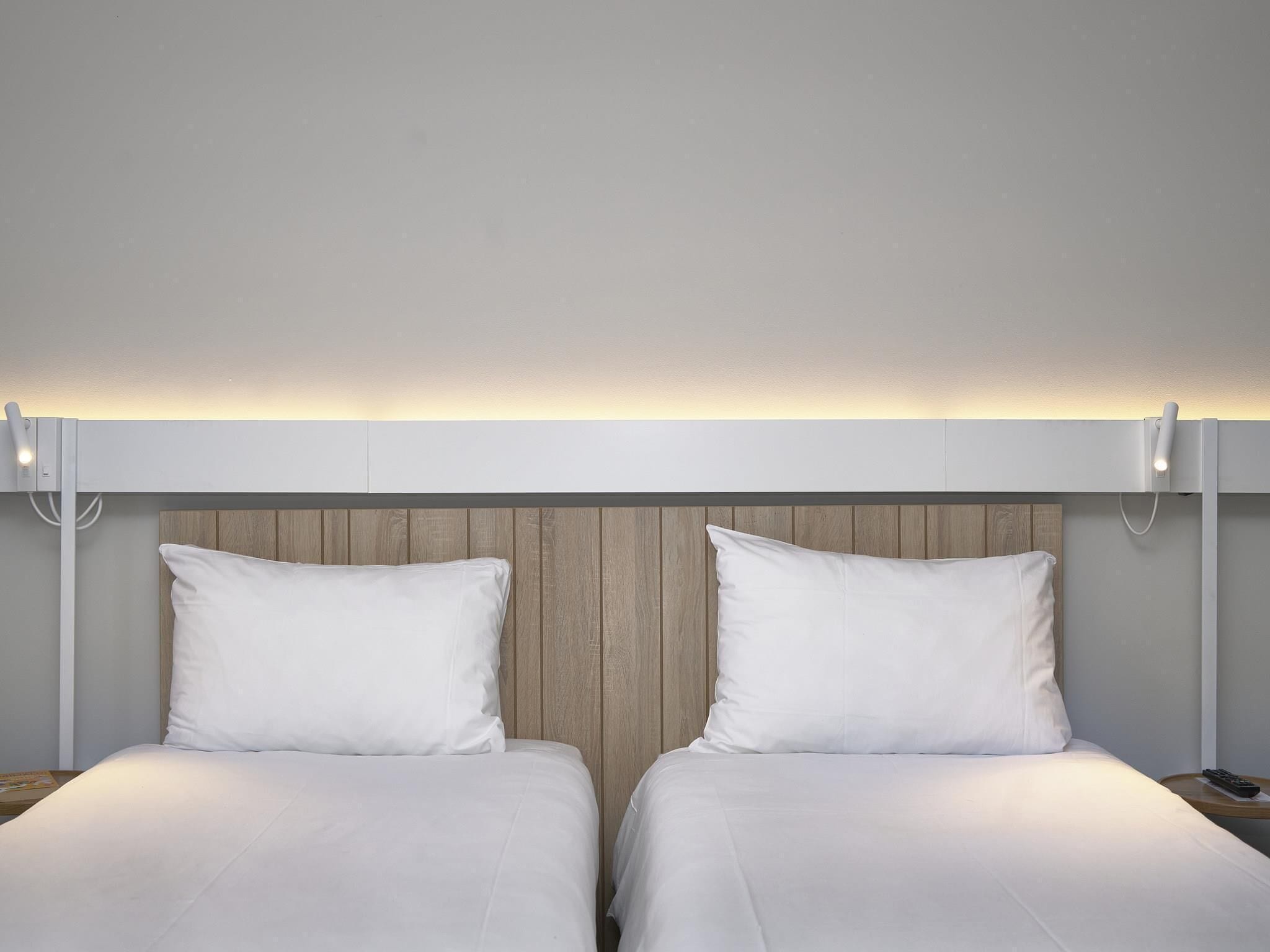 Standard Room, 2 Twin Beds | Desk, blackout drapes, soundproofing, iron/ironing board (on request)