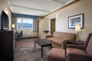 Suite, 1 King Bed, Non Smoking, Refrigerator & Microwave (with Sofabed) | Living area | 42-inch flat-screen TV with digital channels, TV, pay movies - Best Western Plus Kamloops Hotel (Kamloops)
