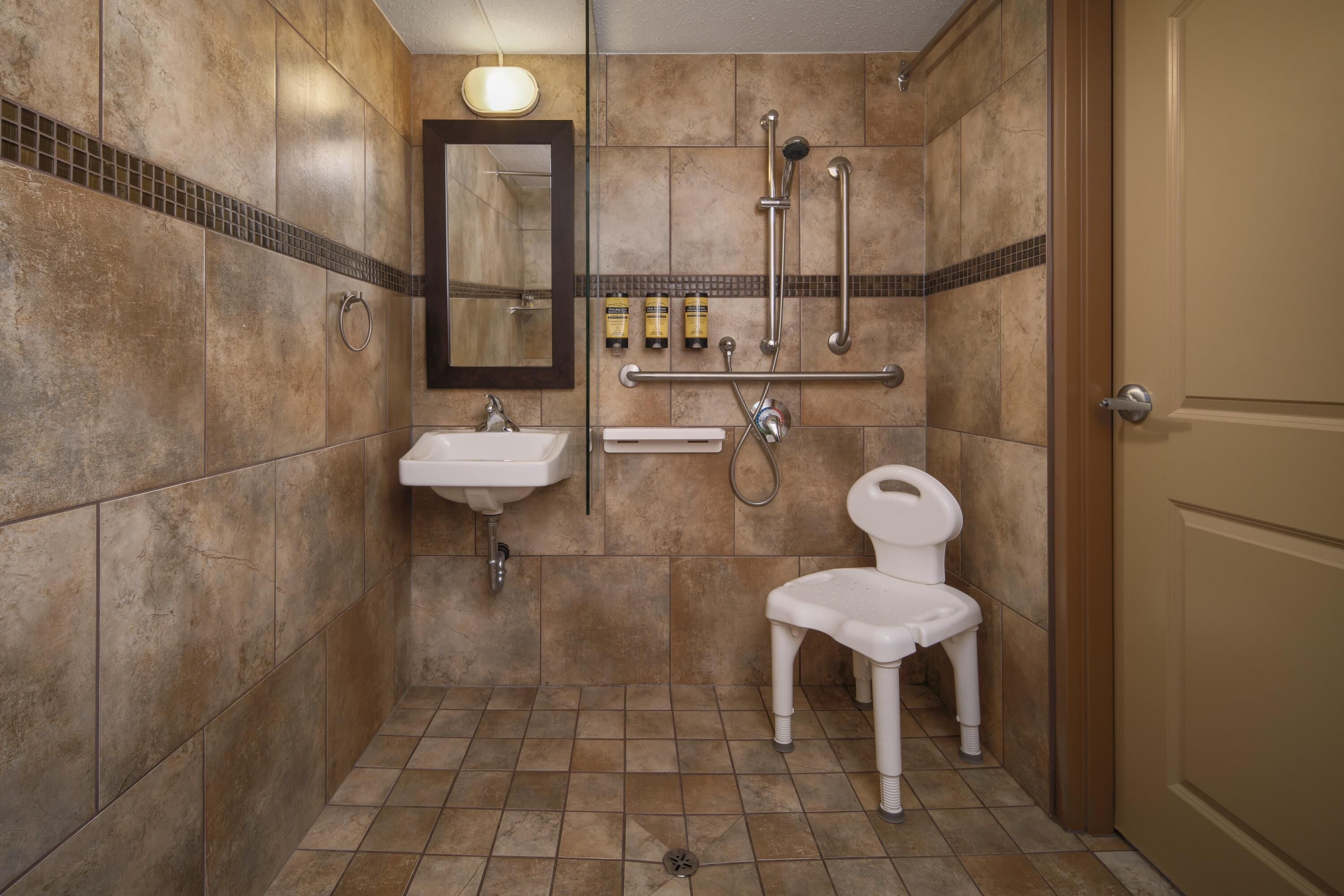 free toiletries, hair dryer, towels