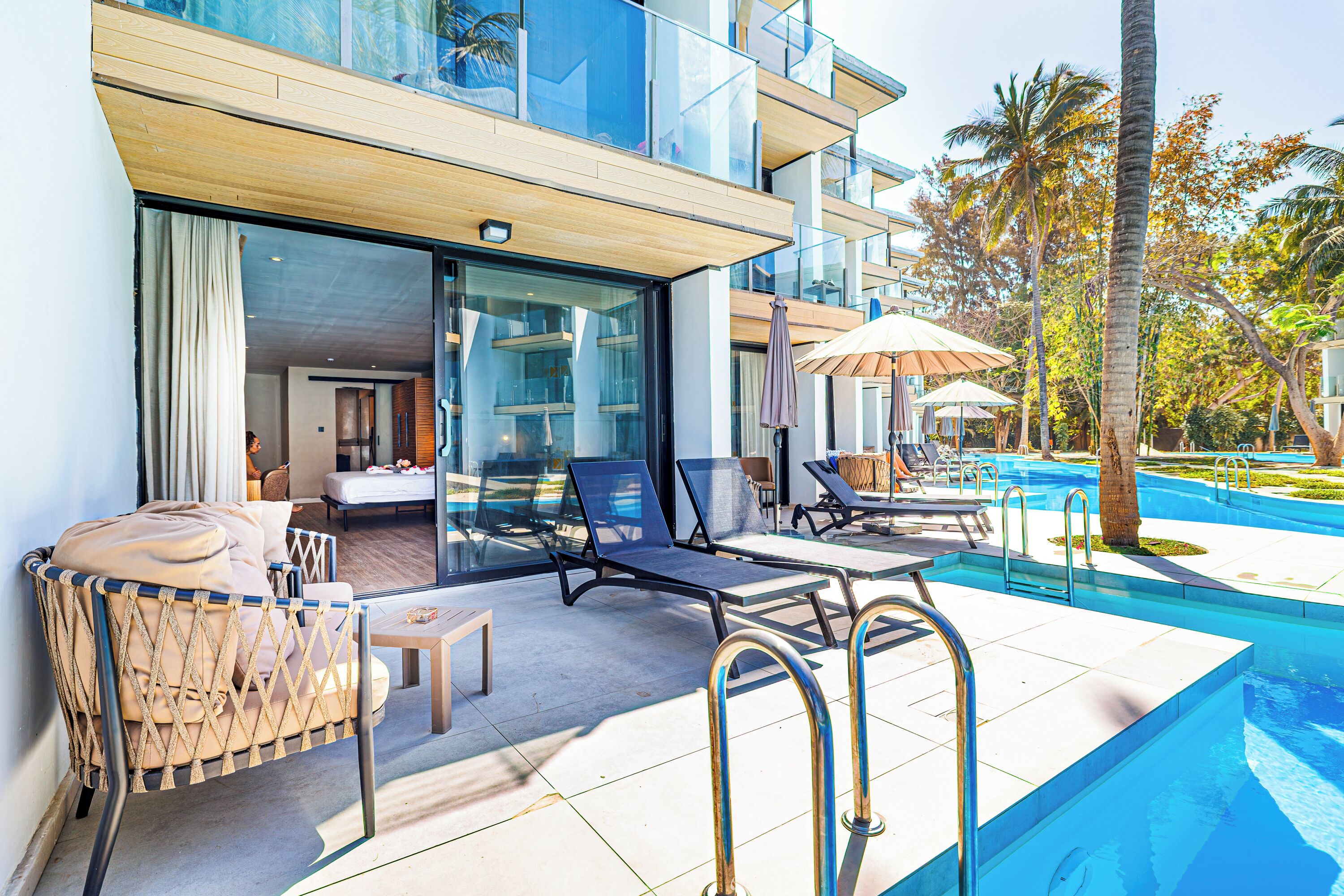 Habitación Premium, piscina privada | Balcón