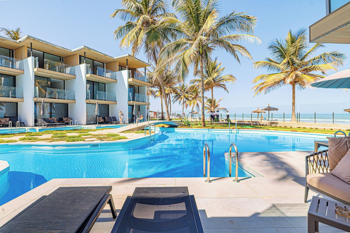 Chambre Prestige, piscine privĂ©e | Vue sur la plage ou lâocĂ©an