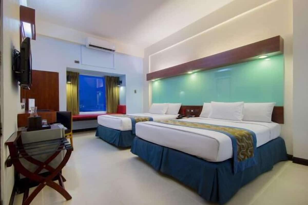 In-room safe, desk, iron/ironing board, free cribs/infant beds