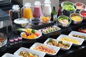 Daily buffet breakfast for a fee