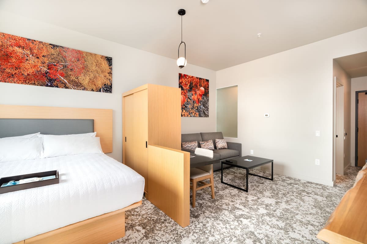 Studiosuite – standard, 1 kingsize-seng med sovesofa | 1 soverom, allergitestet sengetøy og skrivebord