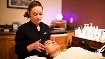 Experience rejuvenating facials in a serene atmosphere, complete with a skilled practitioner and soothing treatments.