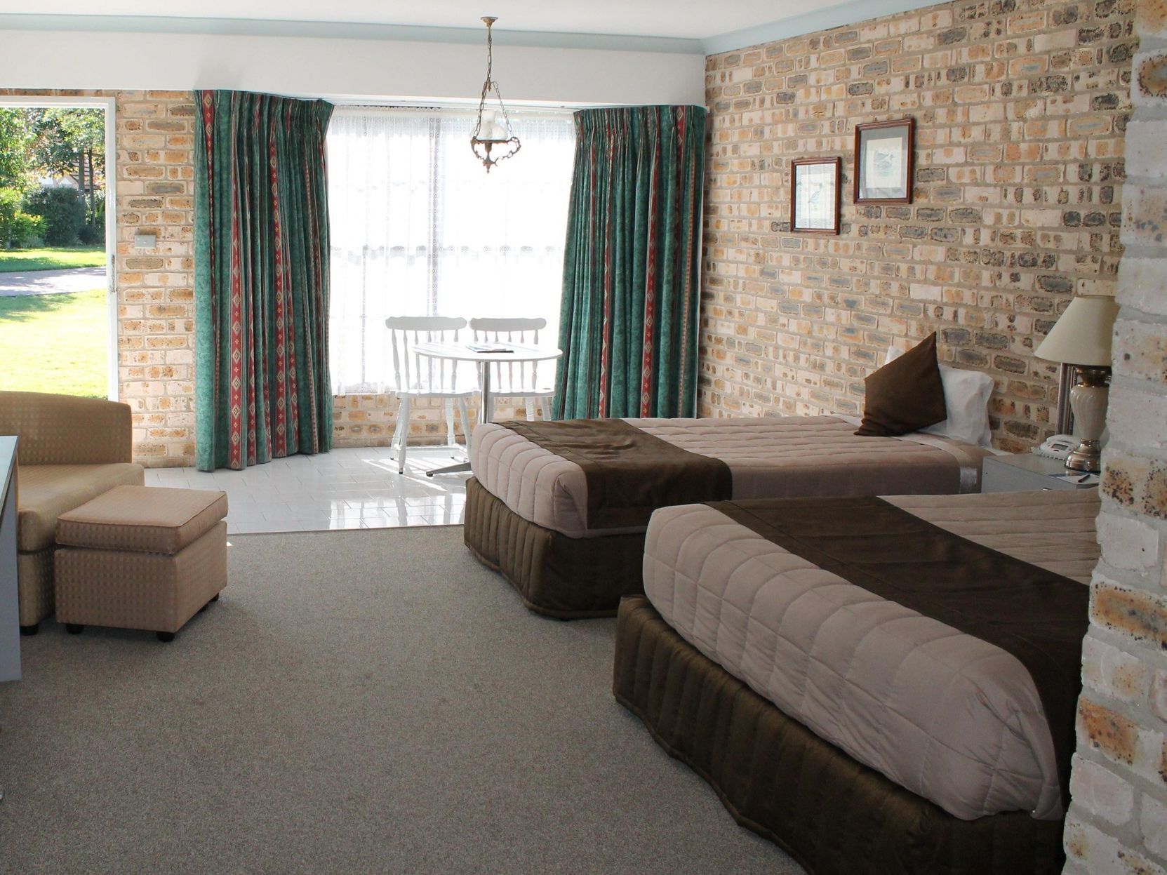 Desk, blackout drapes, iron/ironing board, WiFi