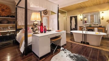 Free minibar, in-room safe, individually decorated, iron/ironing board