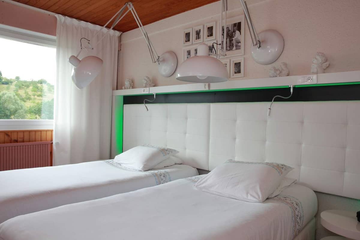 Habitación estándar, 2 camas individuales | Caja de seguridad en la habitación, escritorio y insonorización