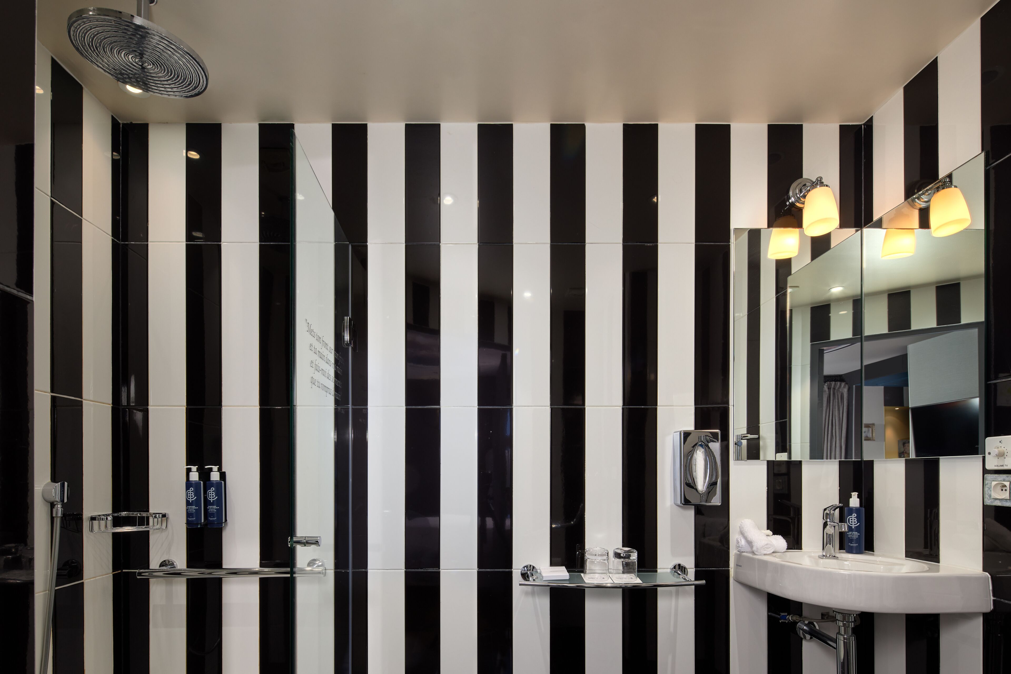 free toiletries, hair dryer, slippers, towels