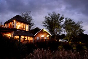 Front of property – evening/night