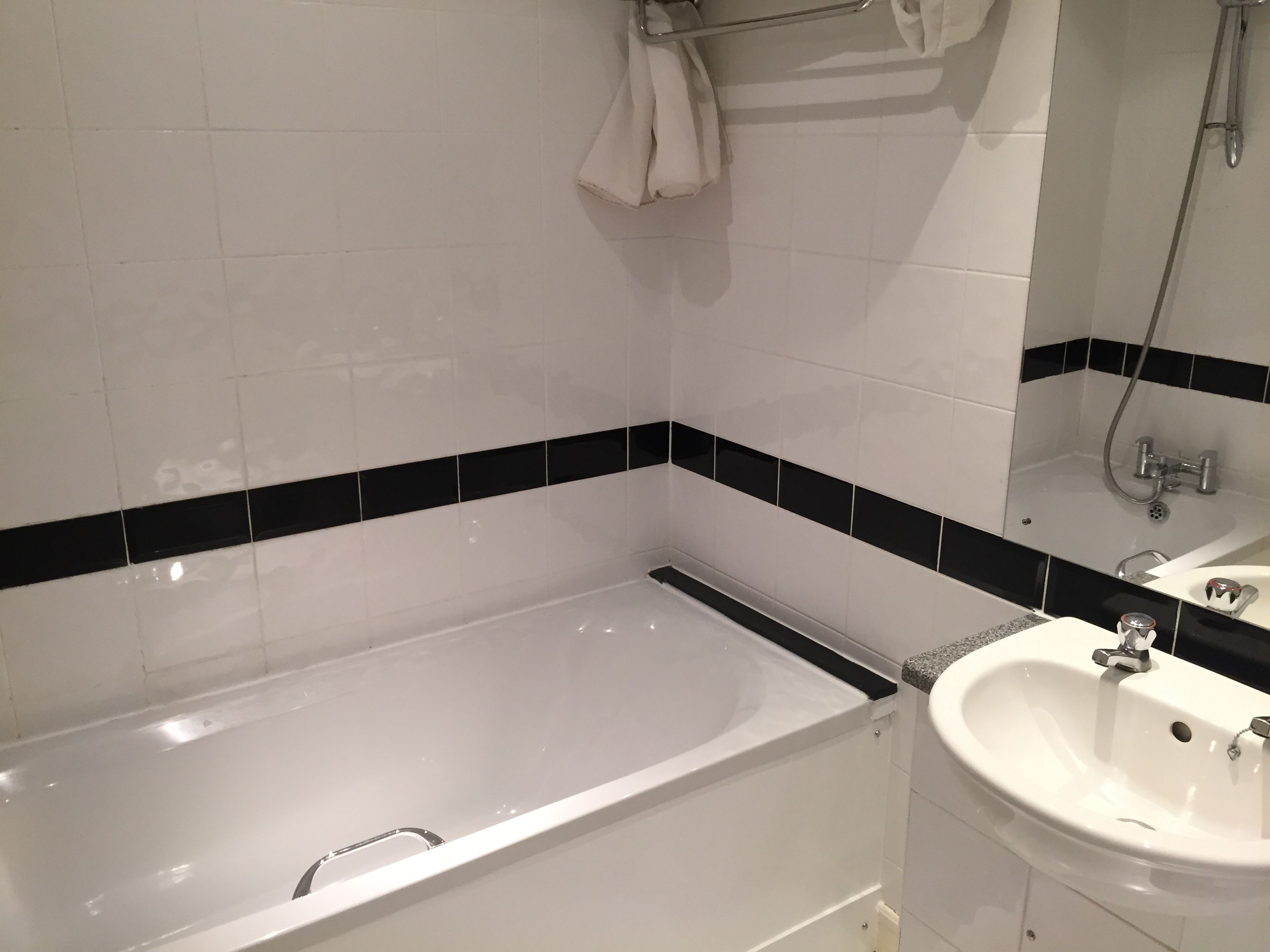 free toiletries, hair dryer, towels