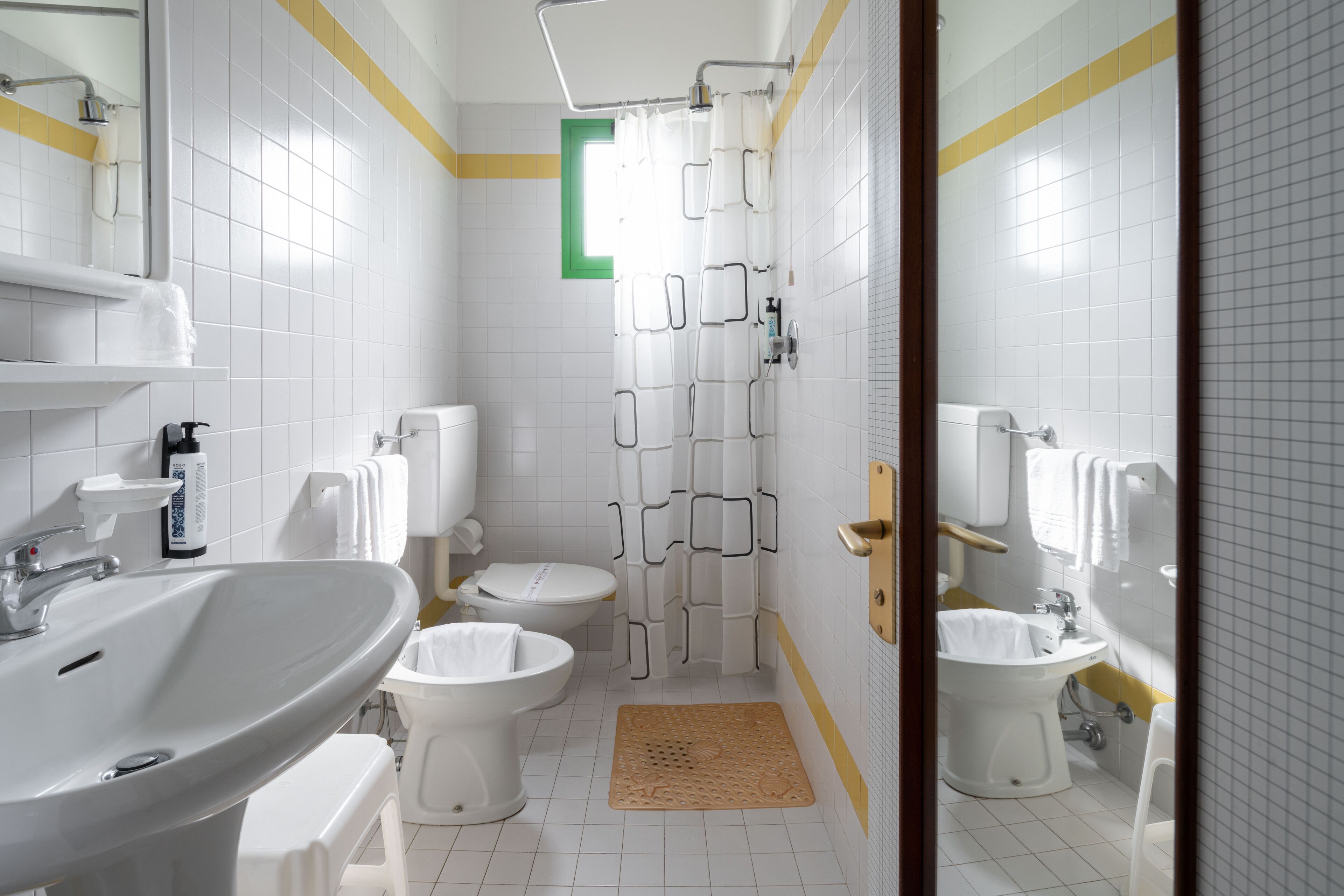 basic quadruple room, multiple beds, balcony | bathroom | shower, free toiletries, hair dryer, towels