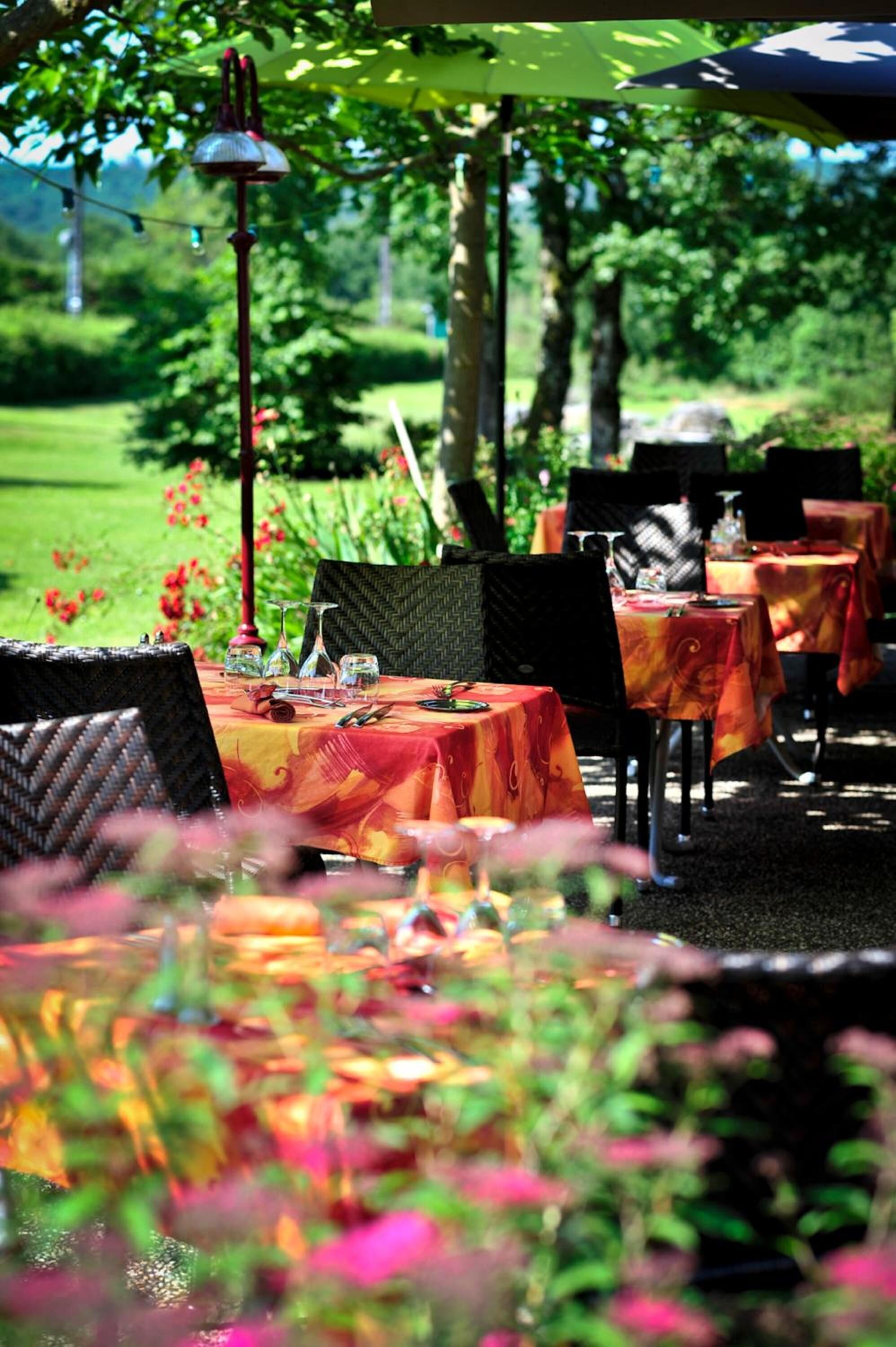 breakfast, lunch, dinner served; french cuisine, garden views