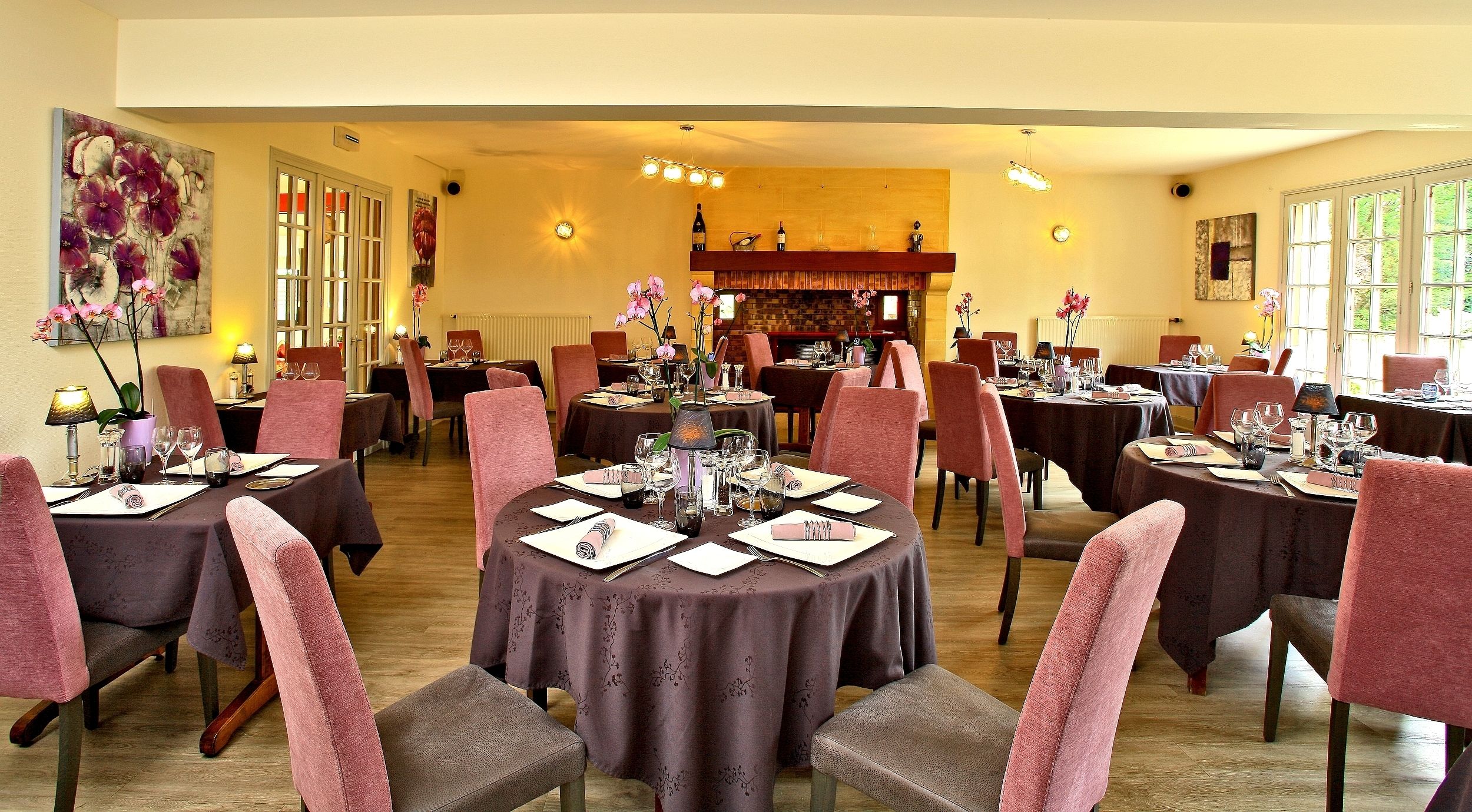 breakfast, lunch, dinner served; french cuisine, garden views