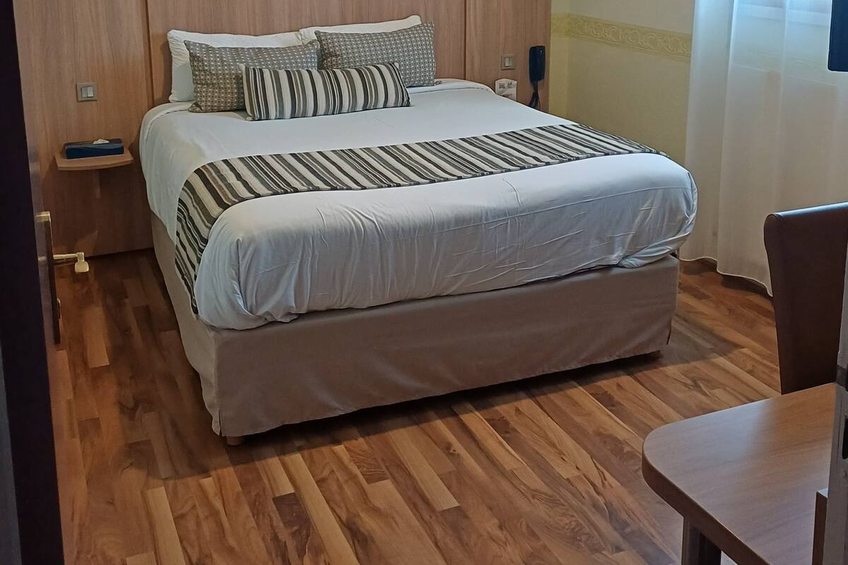 In-room safe, desk, laptop workspace, blackout curtains
