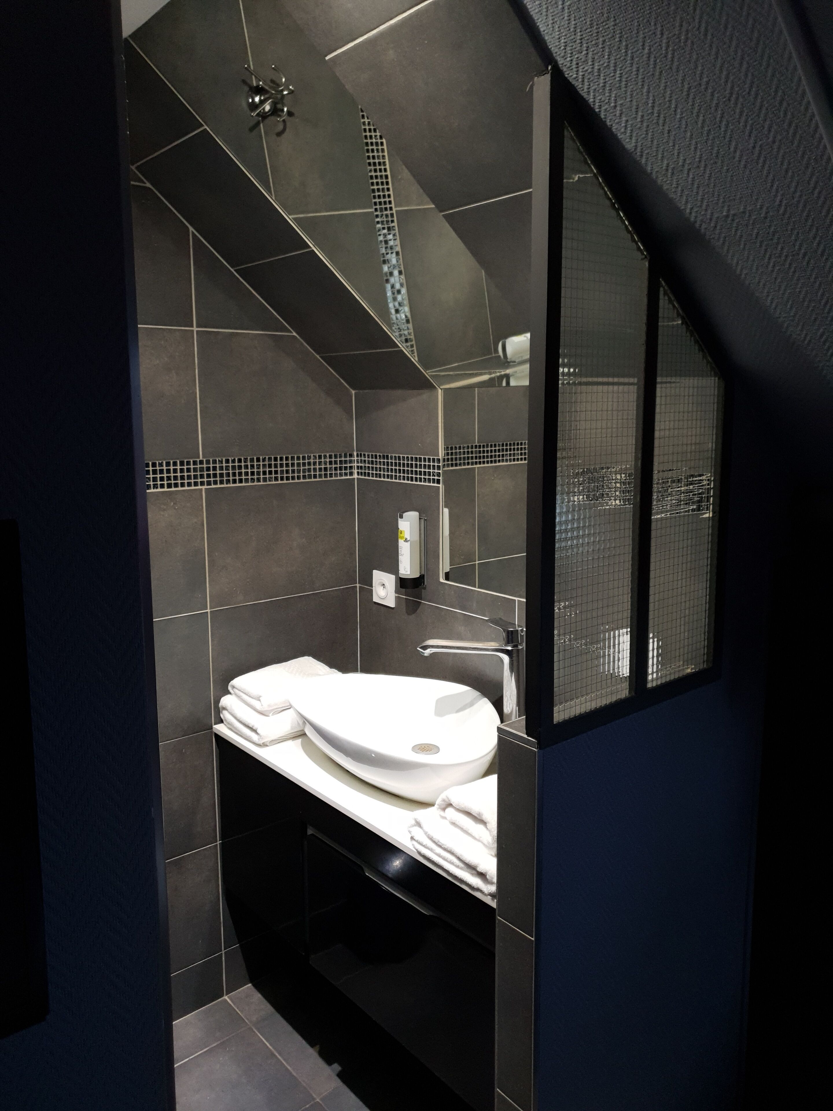 double room | bathroom | shower, hydromassage showerhead, free toiletries, hair dryer