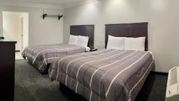 Room, 2 Double Beds, Non Smoking | Desk, iron/ironing board, free WiFi, bed sheets
