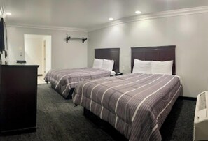 Room, 2 Double Beds, Non Smoking | Desk, iron/ironing board, free WiFi, bed sheets - Capital City Inn Sacramento Convention Center CA (Sacramento)