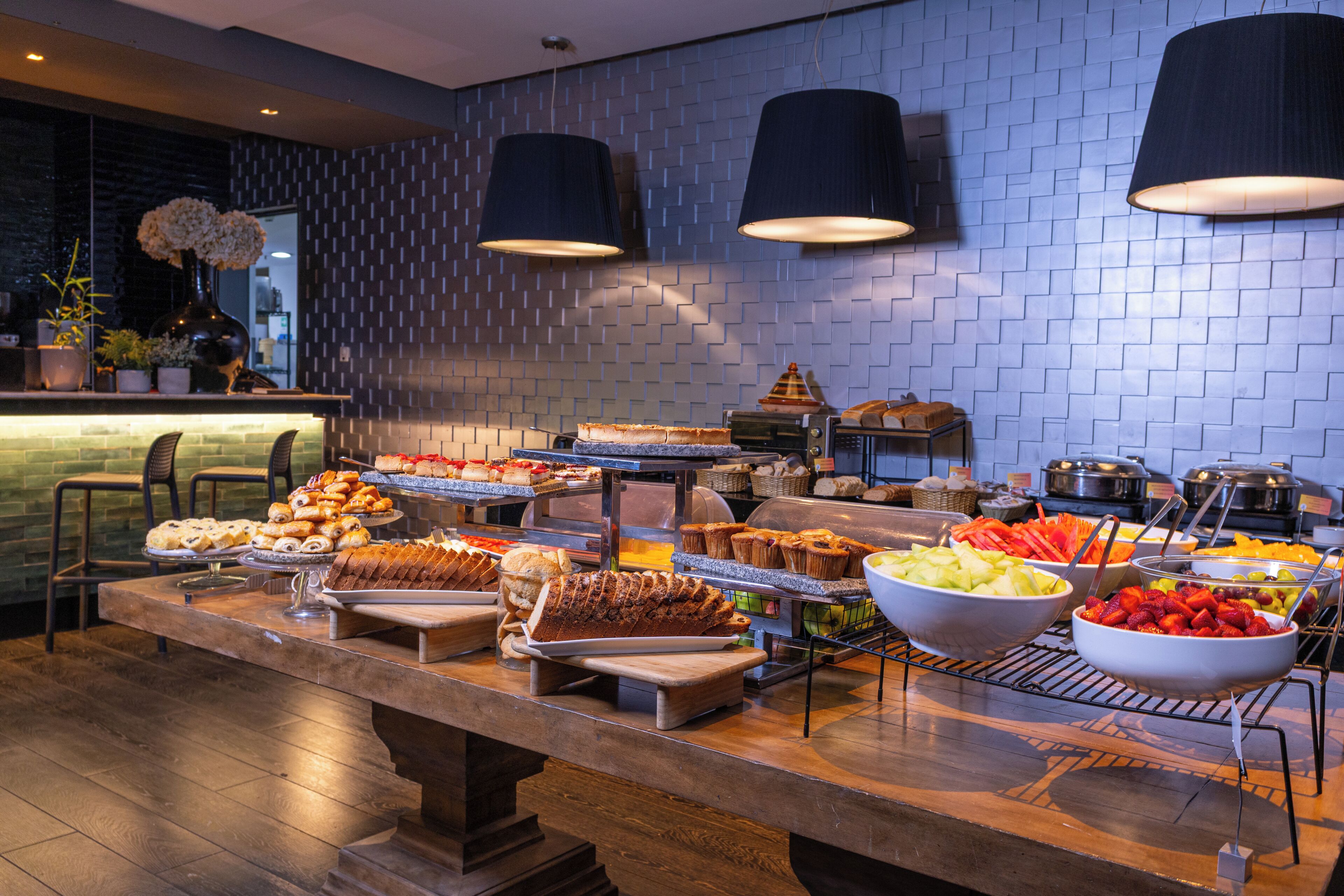 Free daily buffet breakfast