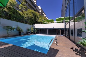 Indoor pool, outdoor pool