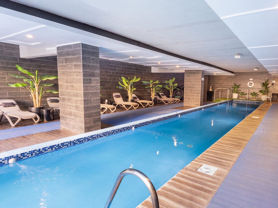 Indoor pool, outdoor pool
