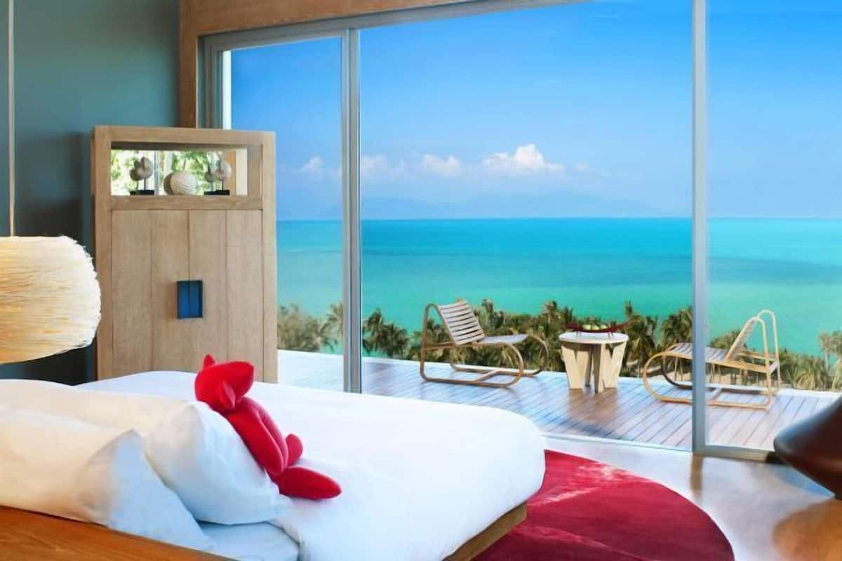1 slaapkamer, een minibar, een kluis op de kamer, een bureau